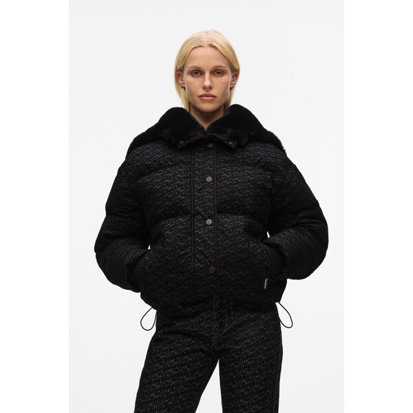 BUNDA KARL LAGERFELD FLOCK LOGO PUFFER JACKET 65992960