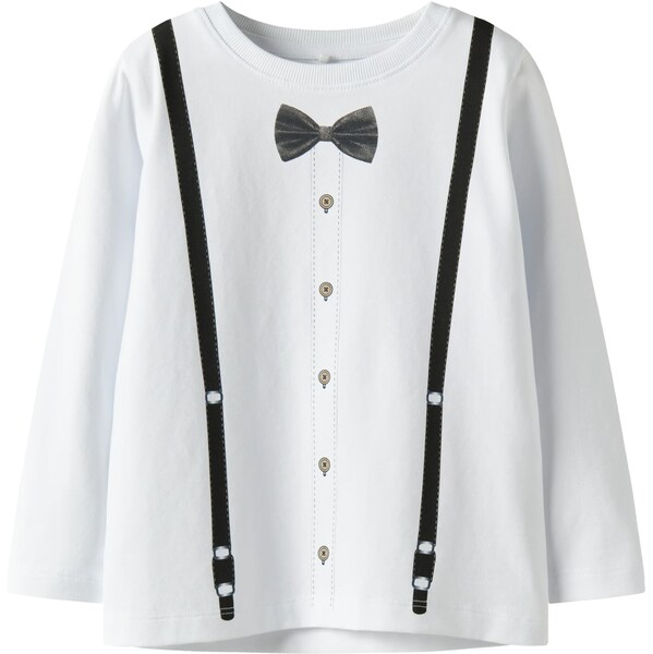 NAME IT Tričko NMMRyder čierna / biela 65993639