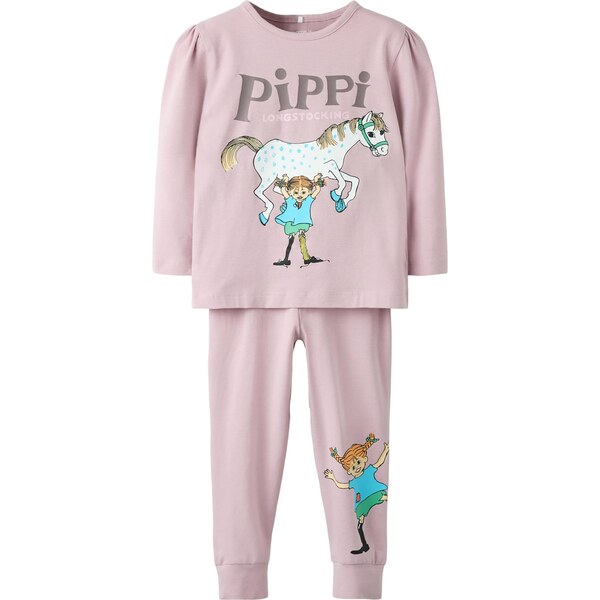 NAME IT Pyžamo tyrkysová / orgovánová / čierna / biela 65993649