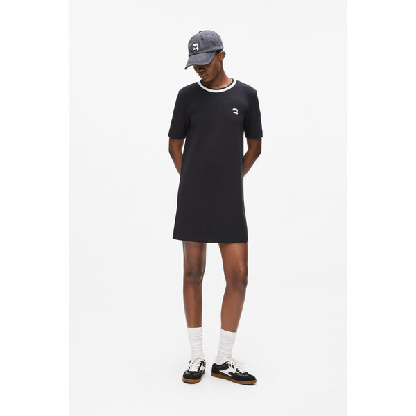 ŠATY KARL LAGERFELD IKON PATCH TSHIRT DRESS 65992944