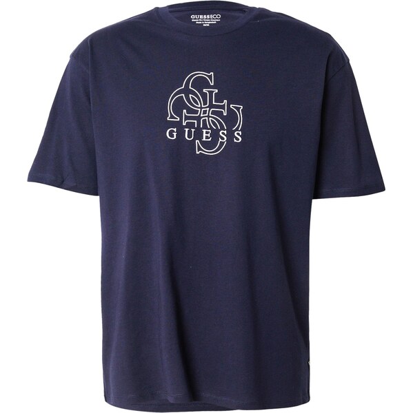 GUESS Tričko námornícka modrá / prírodná biela 65993740