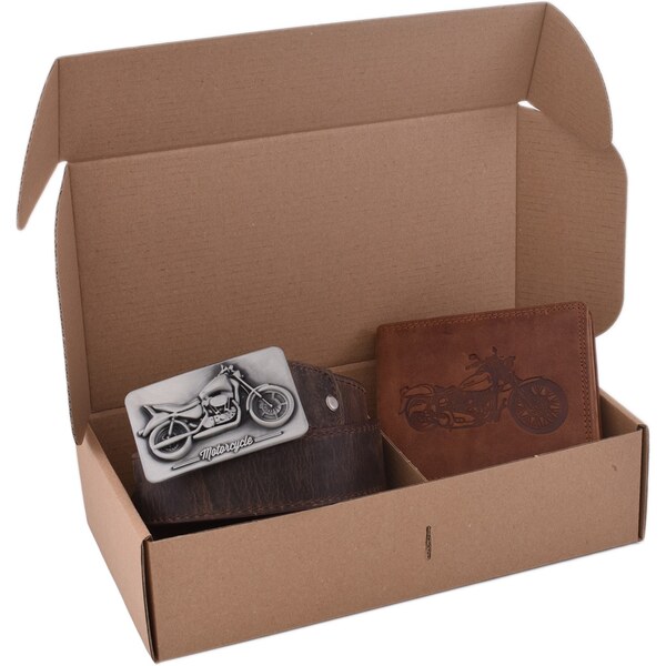 Mercucio Elegantný darčekový set motorkár - pánska peňaženka 2911908 a 65993762