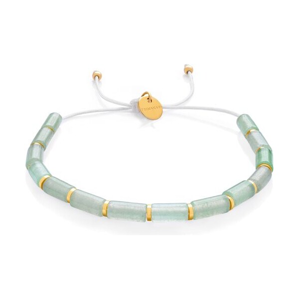 Dámsky náramok zo zeleného avanturínu – valčeky Trimakasi 65134472