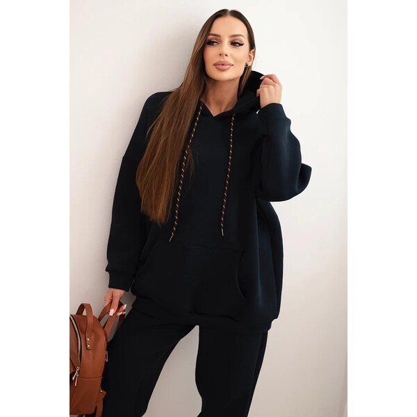 MladaModa Zateplená tepláková súprava s klokankou a kapucňou model 66073813