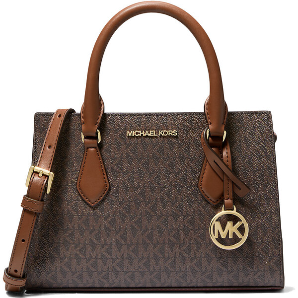 Michael Kors Kabelka Sheila Small Signature Logo Satchel Brown 66600081