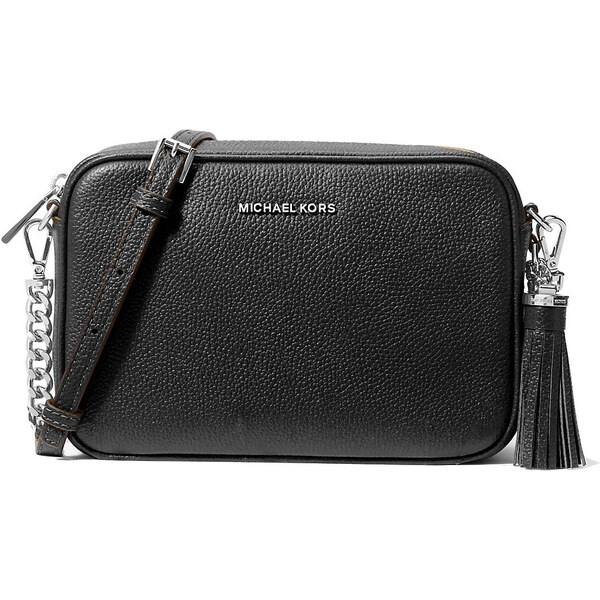Michael Kors Kabelka Ginny Leather Crossbody Bag Black 66600075