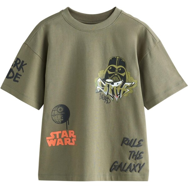 Next Tričko kaki / oranžová / čierna / biela 66001565