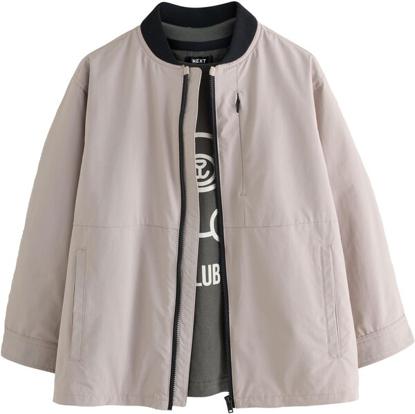 Next Tričko sivá / tmavosivá / biela 66001935