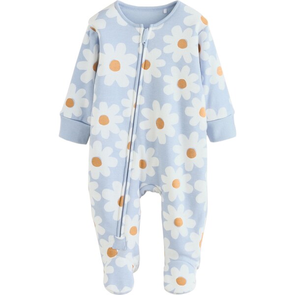 Next Pyžamo svetlomodrá / karamelová / biela 66002052