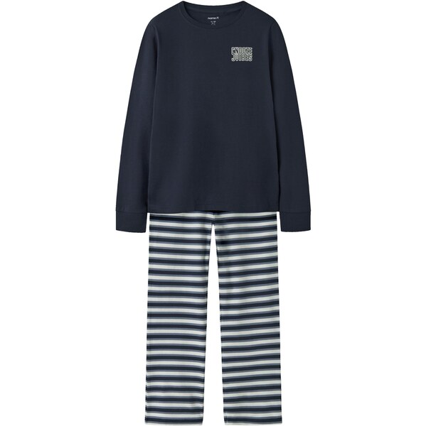NAME IT Pyžamo NKMRamel námornícka modrá / biela 66002120