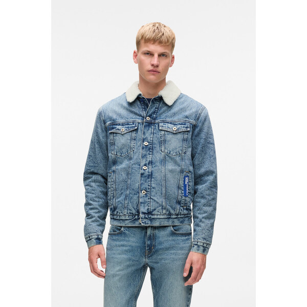 BUNDA KARL LAGERFELD JEANS KLJ REG SHEARLING DENIM JACKET 66001799