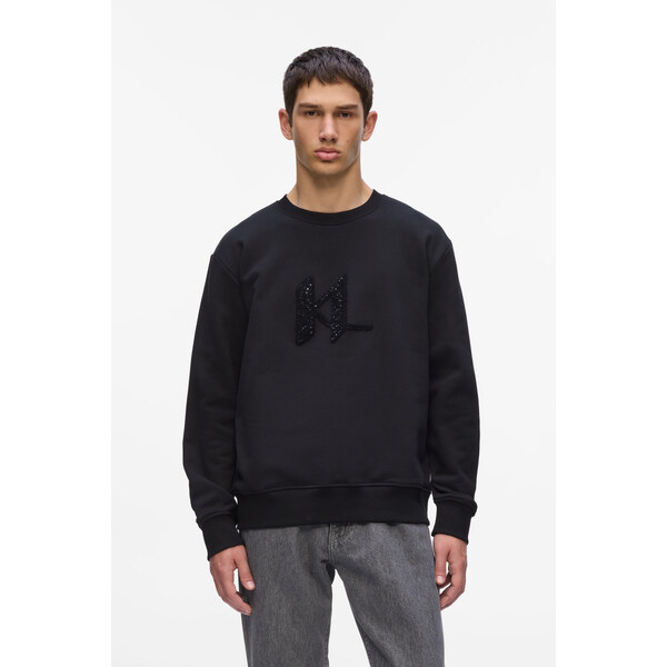MIKINA KARL LAGERFELD EMBELLISHED KL SWEATSHIRT 66001873