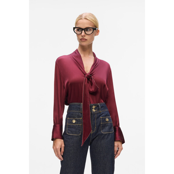 BLÚZKA KARL LAGERFELD FLUID SATIN BLOUSE 67047578