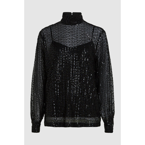 BLÚZKA KARL LAGERFELD SEQUIN TOP 67047579