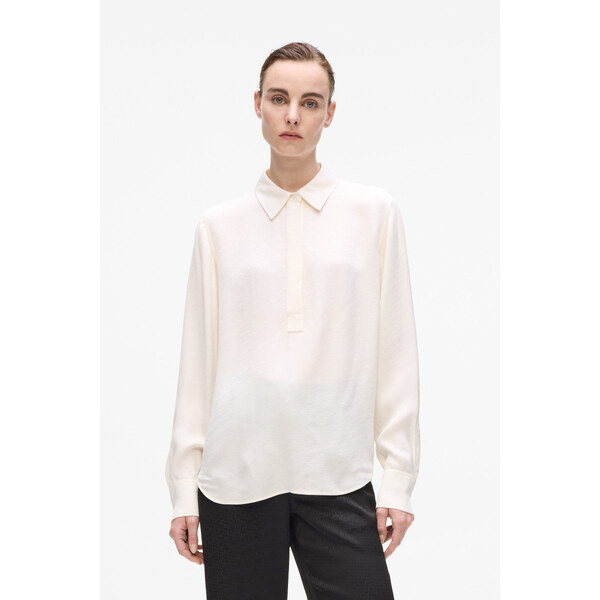 BLÚZKA KARL LAGERFELD LOGO JACQUARD FLUID BLOUSE 67047577