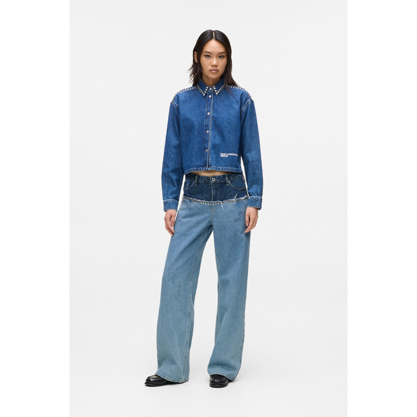 DŽÍNSY KARL LAGERFELD JEANS KLJ MR RELAXED BLOCKED DENIM 66001819