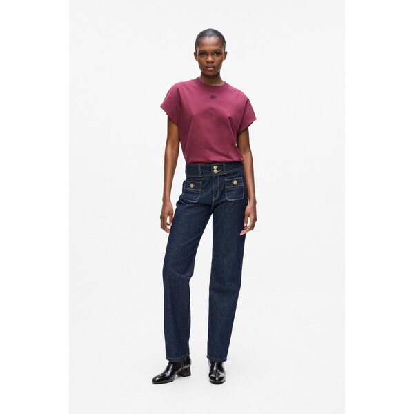 DŽÍNSY KARL LAGERFELD RETRO STRAIGHT DENIM PANTS 66001880