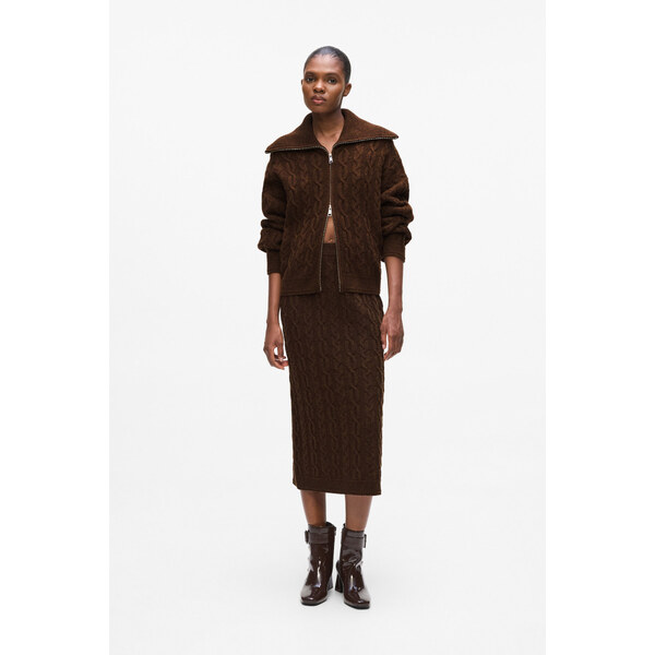 SUKŇA KARL LAGERFELD CABLE KNIT SKIRT 66001892