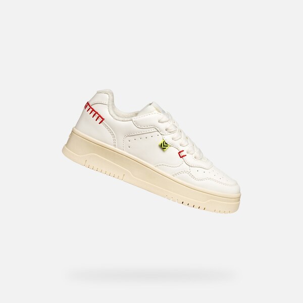 Dievčenské tenisky Geox Lestrella krémová 66007190