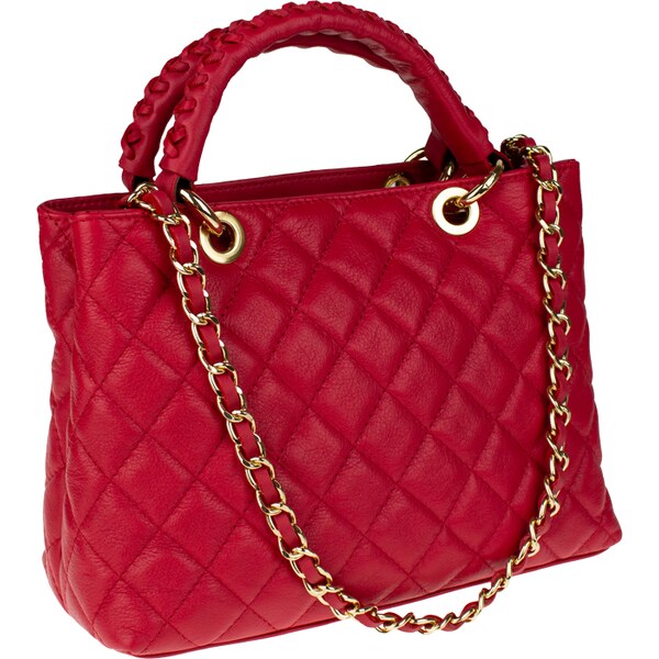 Červená kožená talianska kabelka Xenia Rossa Chiaro NovaKabelka.sk 63069418