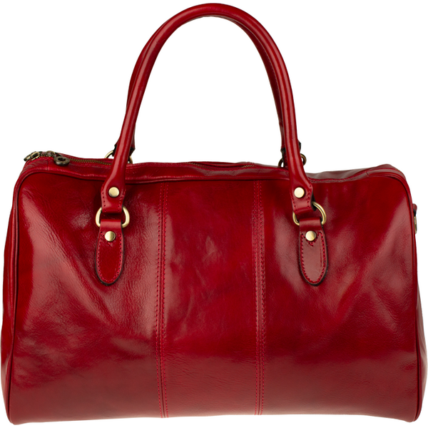Kožená cestovná taška Tiberius Rossa Oro červená NovaKabelka.sk 66010662