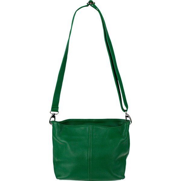 Zelená kožená talianska crossbody kabelka Batilda Verde NovaKabelka.sk 18170628