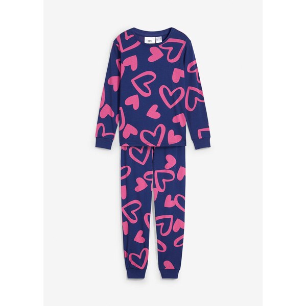 bonprix Detské pyžamo (2-dielne) s bio bavlnou, farba modrá 58271642
