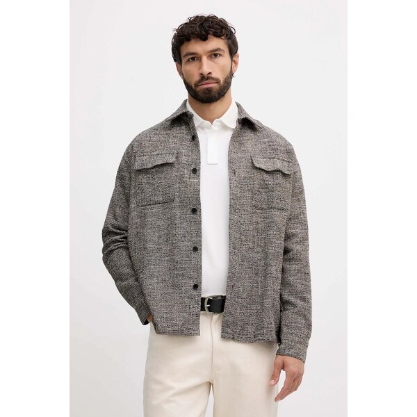 Košeľa s prímesou vlny Karl Lagerfeld 66011496