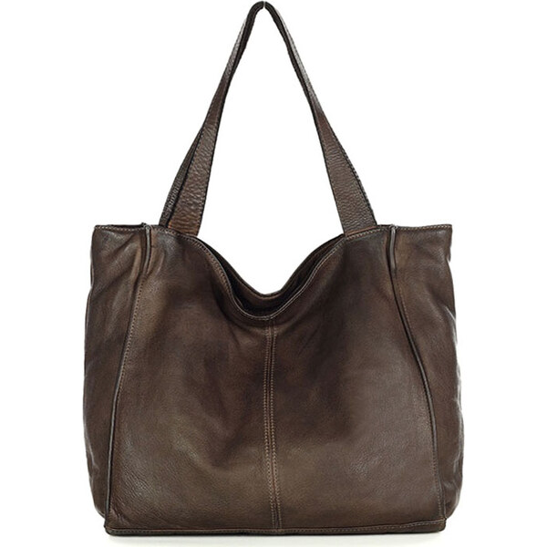 MARCO MAZZINI Hnedá kabelka ručnej výroby (v102J) 26651096