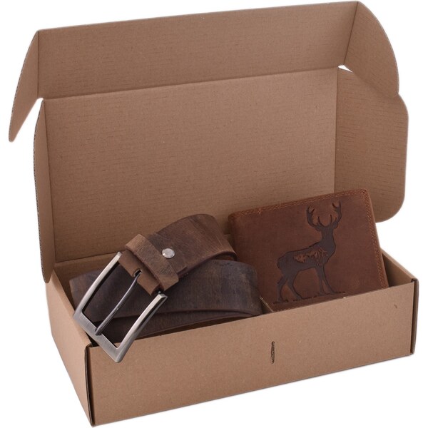 Mercucio Poľovnícky darčekový set jeleň celý - pánska peňaženka 66014021