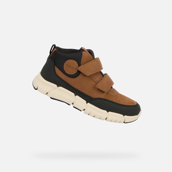 Chlapčenská členková obuv Geox Flexyper Boy hnedá 66019687