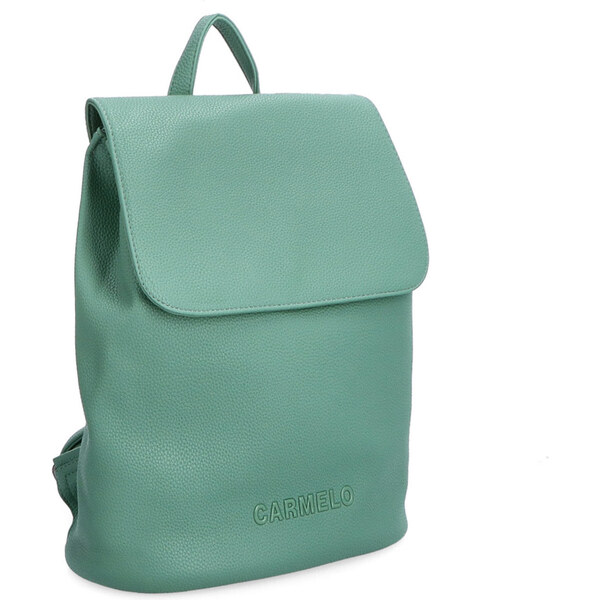 Mestský batoh zo syntetickej kože Carmelo zelená 4276 ZE 57568571