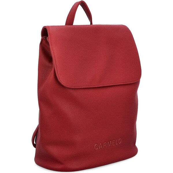 Mestský batoh zo syntetickej kože Carmelo červená 4276 CV 64020266