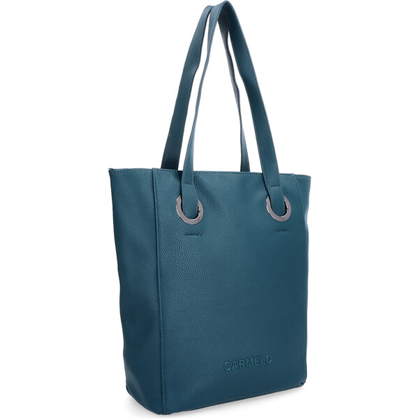 Kabelka zo syntetickej kože cez rameno Carmelo zelená 4270 PE 57568565