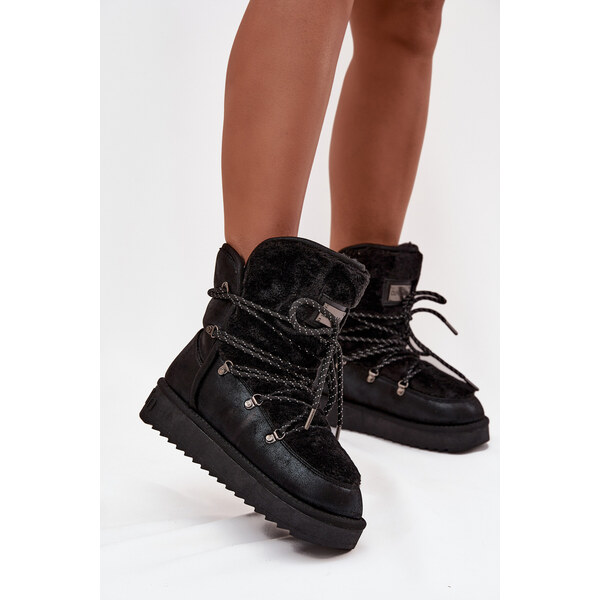 Dámske snehové čižmy na platforme s kožušinou D.Franklin 66108046