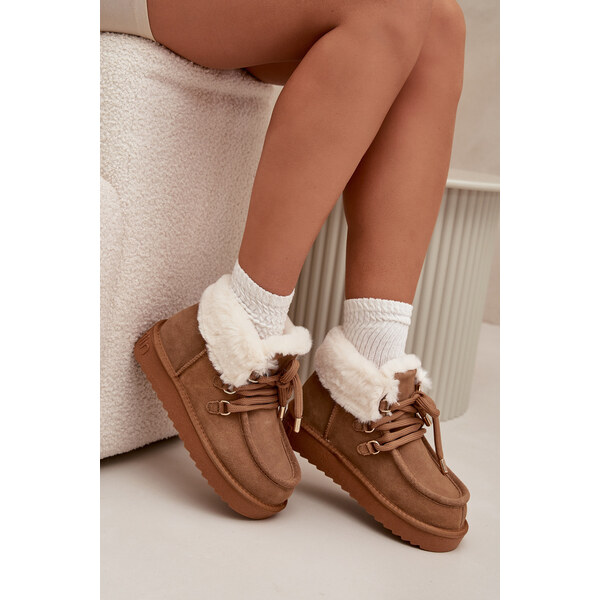 Dámske snehule z prírodného semišu D.Franklin 66108049