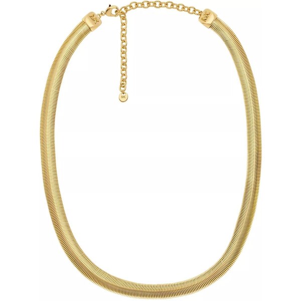 Michael Kors Výrazný pozlátený náhrdelník Hádok Metallic Muse 66583567