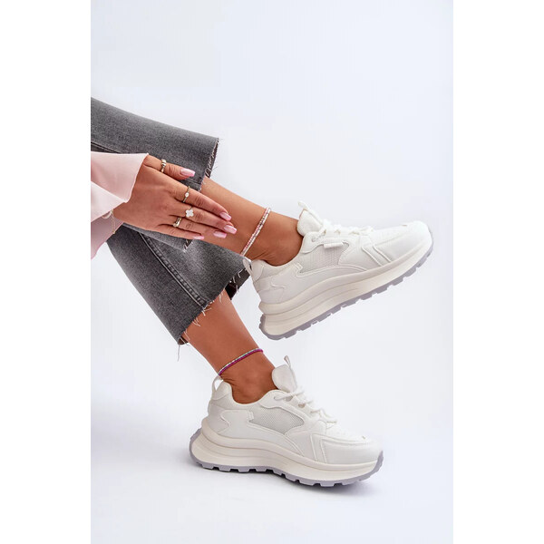 Big Star Shoes HI-POLY SYSTEM Big Star Dámske tenisky White 64573250