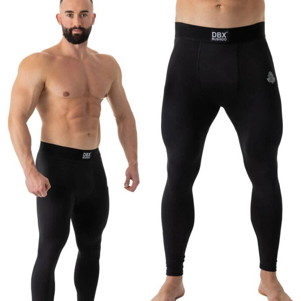 DBX Bushido Tréningové legíny dlhé čierne - CSL - S 66024926