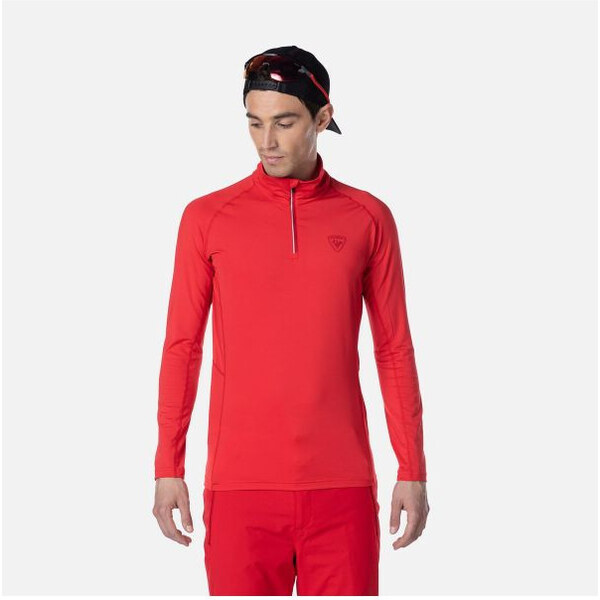 Rossignol Classique 1/2 Zip tričko červené pánske 66025018