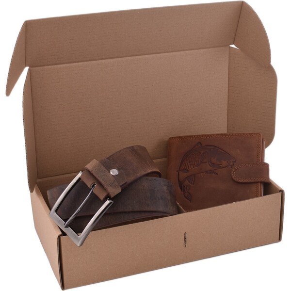 Mercucio Rybársky darčekový set kapor - pánska peňaženka 2911906 a 66025418