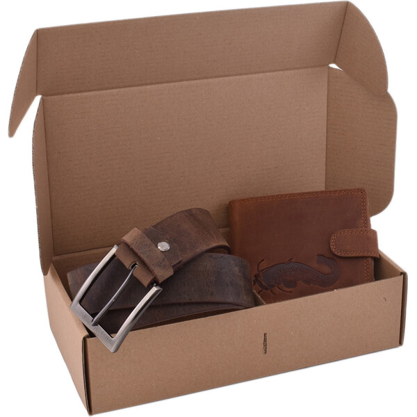 Mercucio Rybársky darčekový set sumec - pánska peňaženka 2911906 a 66025421