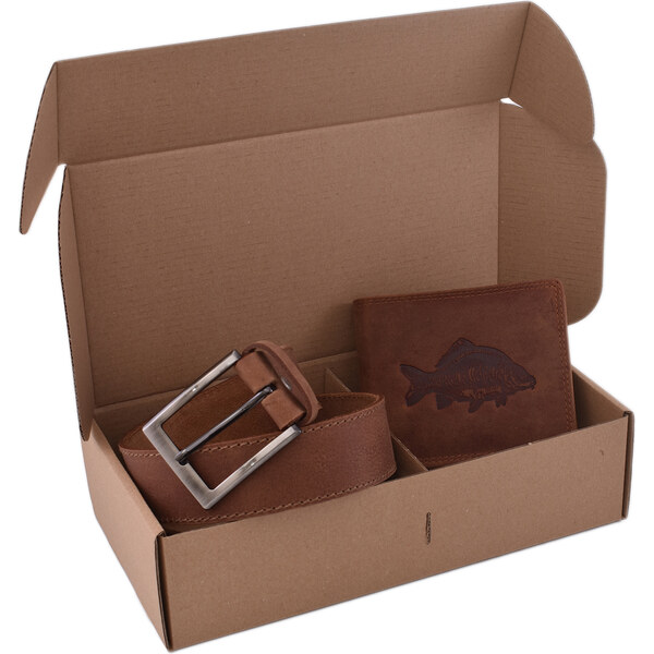 Mercucio Rybársky darčekový set kapor lysec - pánska peňaženka 2911908 66025419