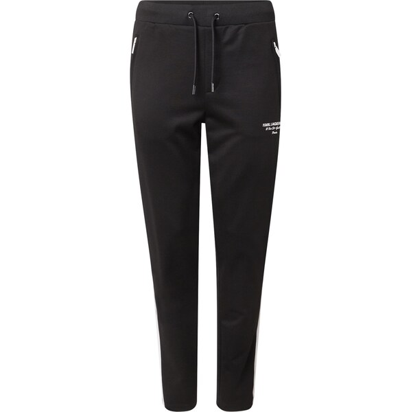 Karl Lagerfeld Nohavice čierna / biela 66025913