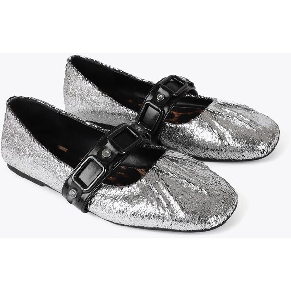 Lola Casademunt Baleríny čierna / strieborná 66026163