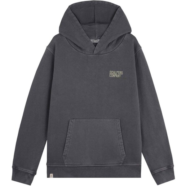 Scalpers Mikina Typeskull grafitová / sivobéžová 66026383