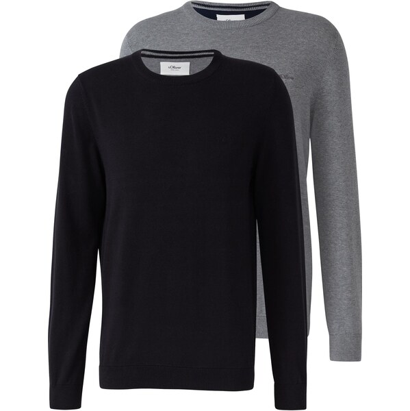 s.Oliver Sveter sivá / čierna 66026392