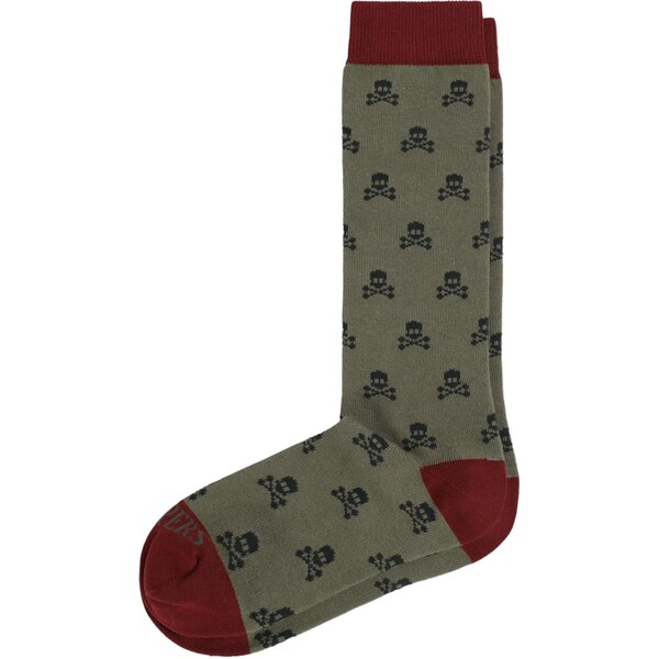 Scalpers Ponožky zelená / kaki / červená 66026767