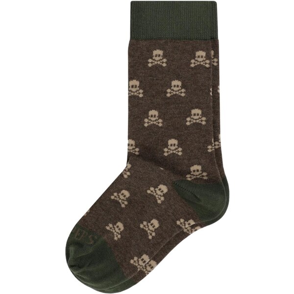 Scalpers Ponožky Skull hnedá 66026780