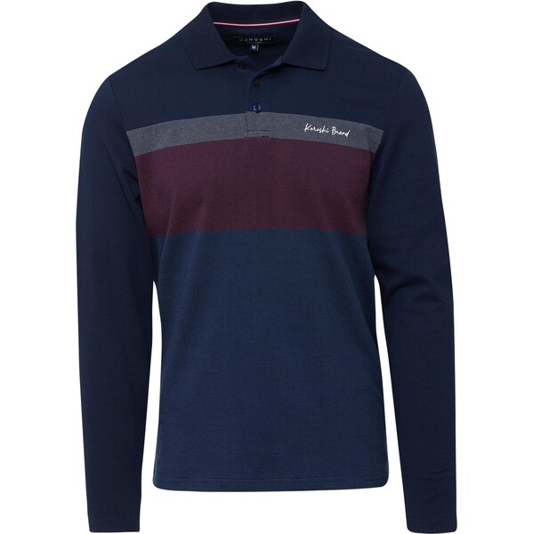 KOROSHI Tričko námornícka modrá / sivá / červená 66026955